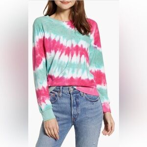 EUC Wildfox Fiona Terry Tie Dye Sweatshirt